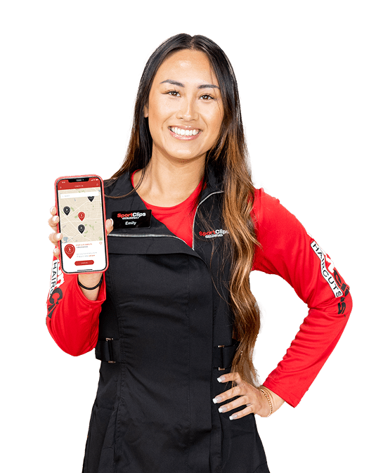 Stylist AS Holding Phone – Online Check In 1