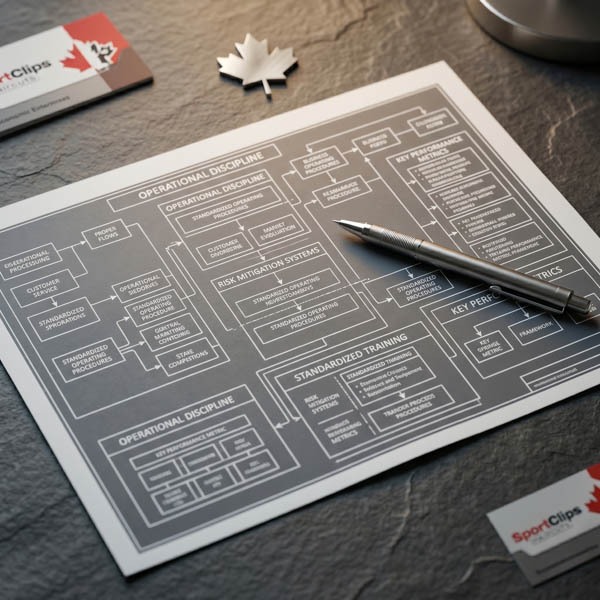 A conceptual, clean architectural blueprint resting on a workspace, with a fine-point pen sitting across it